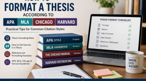 How to format a thesis